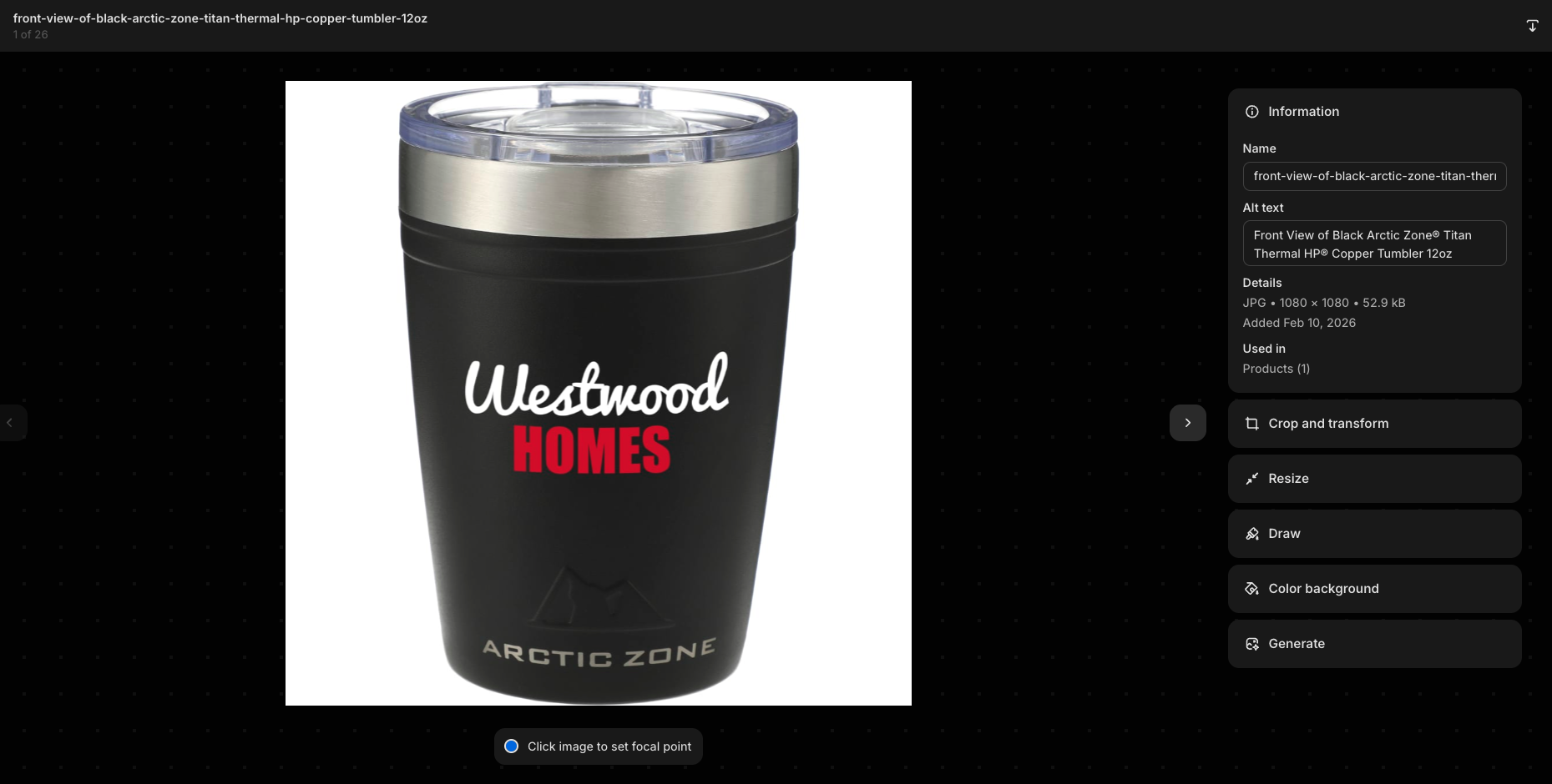 PromoSync SEO-friendly image renaming and alt text generation